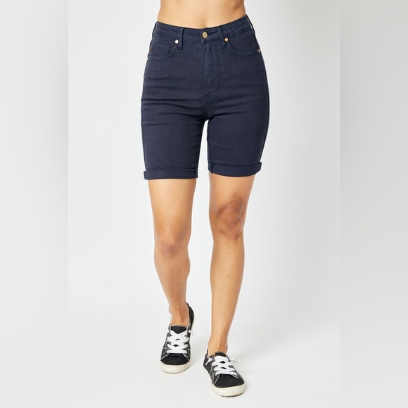 Judy Blue Pants - Judy Blue Full Size High Waist Tummy Control Bermuda Shorts